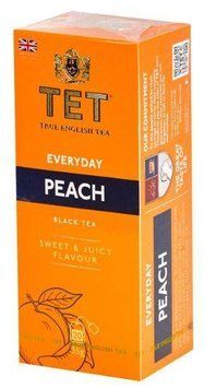 Чай чёрный с персиком TET Everyday Peach 20 пакетиков 101637 фото