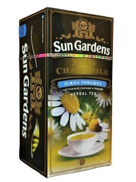 Чай трав'яний Sun Gardens Mild Chamomile з ромашкою і яблуком 25 пакетиків 106065 фото