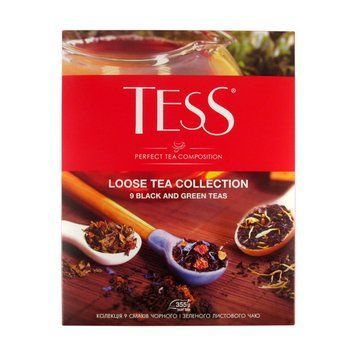 Подарочный набор листового чая TESS ассорти 9 вкусов 355 грамм 103151 фото