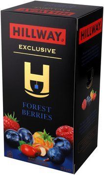 Чай чорний HILLWAY Forest Berries з ягодами та фруктами 25 штук в індивідуальних конвертиках 144505 фото