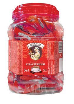Слобода Кофе в пакетиках 3 в 1 Классический 50 пакетиков в пластиковой упаковке 281028 фото