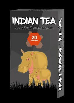 Чай чорний пакетований Indian Tea з бергамотом 20 х 1.8 г 112004 фото