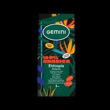 Кава зернова Gemini Ethiopia Sidamo чорничний тон, кедровий горіх, чай і ваніль Gemini 250 г 100% арабіка 257001 фото