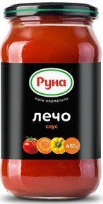 Соус Лечо с овощами Руна 485 грамм стеклянная банка 602012 фото