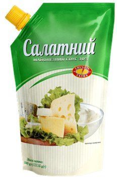 Майонезний соус Салатний 30% жирності Чугуїв 500 грамів дой-пак 600059 фото