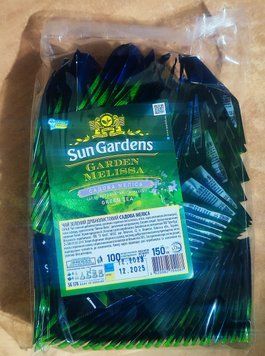 Чай зеленый Sun Gardens Garden Melissa с мелиссой и мятой 100 пакетиков в конвертах 106083 фото