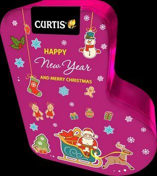 Новогодний чай Curtis с корицей, гвоздикой и апельсином 80 грамм черный среднелистовой цейлонский 150036 фото