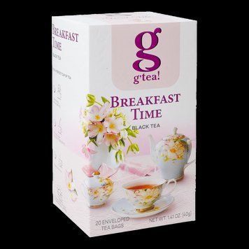 Пакетований чорний міцний чай g'tea Breakfast Time 20 шт. в індивідуальних конвертиках 133028 фото