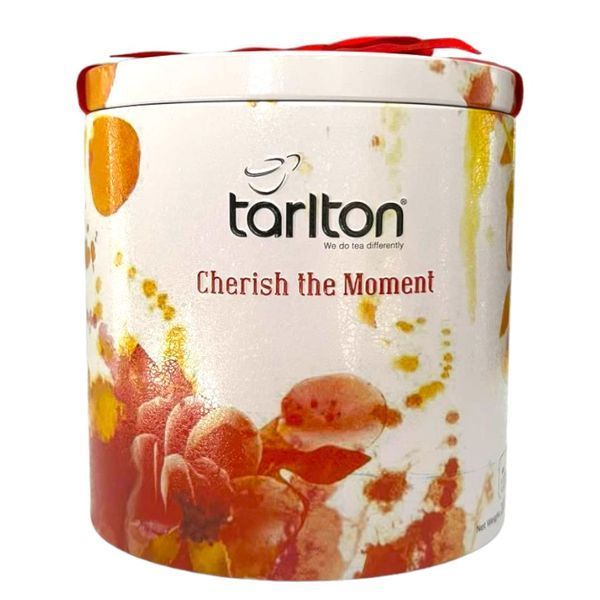 Подарок к празднику | Чай Тарлтон Cherish the Moment черный листовой 100 г в жестяной банке 104172 фото