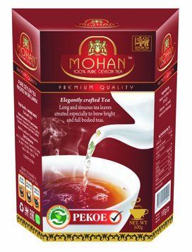 Середньолистовий чорний цейлонський чай Mohan PEKOE 100 грамів 144013 фото