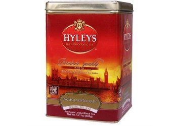 Чай чорний байховий листовий крупнолистовий Hyleys English Aristocratic 400 г цейлонський чай у металевій банці 320161 фото