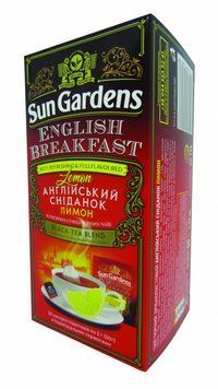 Чорний чай з лимоном Sun Gardens English Breakfast 25 пакетиків 106050 фото