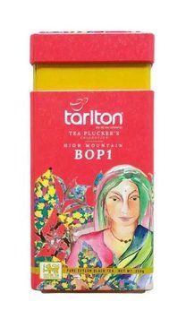 Листовий чорний високогірний чай BOP1 Тарлтон 250 г у бляшанці 104231 фото