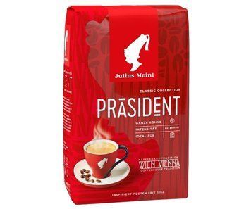 Дзернова кава Julius Meinl President традиційна венська обсмажування/Сміш арабіки та робусти 500 грамів 254003 фото
