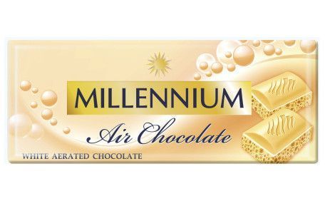 Белый пористый шоколад Millenium Air Chocolate 85 грамм 328004 фото