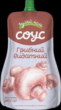 Соус Грибной Видатний 40% Гуляйполе 180г дой-пак 609018 фото