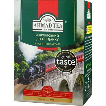 Чай Ахмад Ті Англійський до сніданку чорний листовий 200 грам 101502 фото