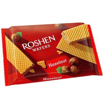 Вафлі Рошен Wafers з лісовим горіхом 72 грами 320040 фото