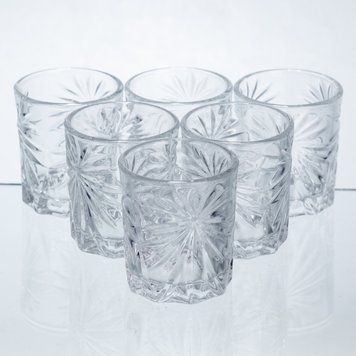 Набір чарок для міцних напоїв Shot glass 6 штук по 75 мл HP-17-36 HP-17-36 фото