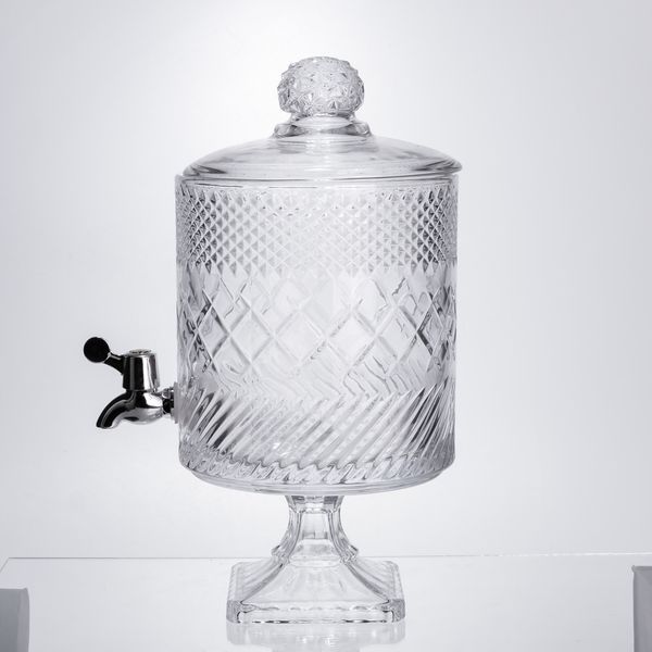 Лимонадниця з краном на підставці скляна 4,5 л HP-19-4 HP-19-4 фото