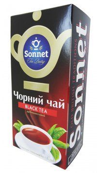 Чай чорний у пакетиках Sonnet Black Tea 20 шт. 134003 фото