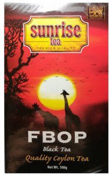 Середньолистовий чорний чай чорний Sunrise FBOP 100 грамів 364158 фото
