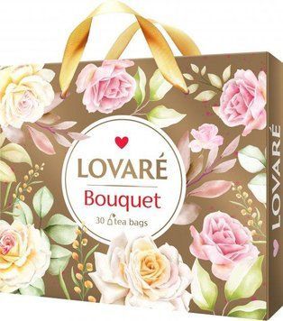 Набір чаю Lovare Bouquet | Пакетований чай 6 видів по 5 штук у подарунковому пакованні 122044 фото