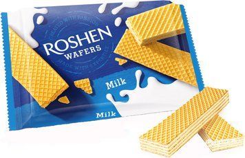Вафлі Рошен Wafers з молочною начинкою 72 грами 320041 фото