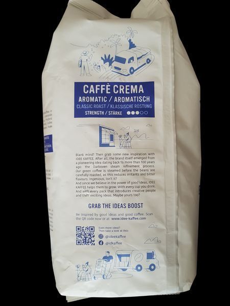 Кофе Idee Caffe Crema в зернах 1000 грамм для кофемашины 295008 фото