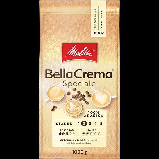 Кава зернова Melitta Bella Crema Speciale 1000 грамів | Світло-середнє обсмаження 213005 фото