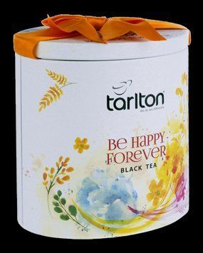 Чай чорний великолистовий Тарлтон Be Happy Forever 100 г у бляшанці 104165 фото