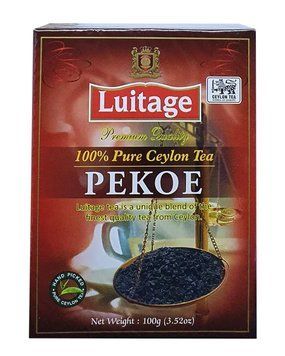 Преміальний чорний цейлонський чай Luitage Pekoe середньолистовий 100 грамів 131001 фото