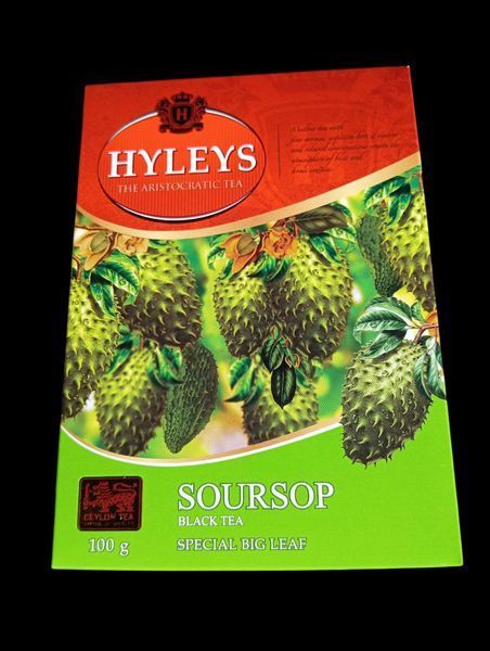 Чёрный чай с саусепом Hyleys Soursop, крупнолистовой цейлонский, 100 грамм. 320155 фото