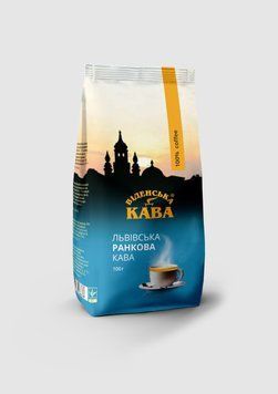 Віденська кава Львівська Ранкова кофе молотый 100 грамм 287002 фото
