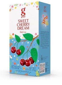 Чорний чай з вишнею g'tea Sweet Cherry Dream 20 пакетиків по 1,75 грами 133010 фото
