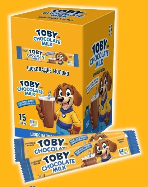 Шоколадный напиток Toby Chocolate Milk в стиках 16 г 353009 фото