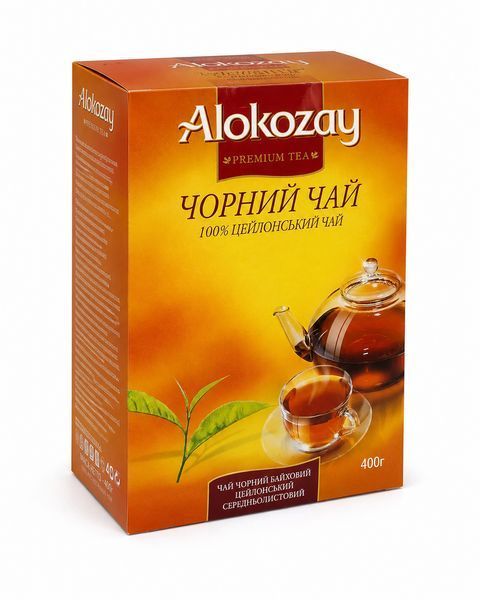 Чай черный цейлонский среднелистовой Alokozay 400 г байховый листовой натуральный 129001 фото