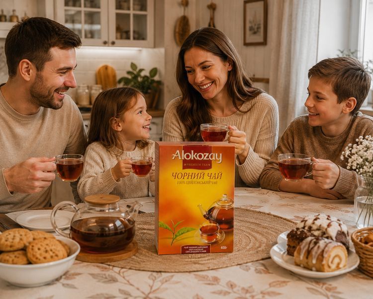 Чай черный цейлонский среднелистовой Alokozay 400 г байховый листовой натуральный 129001 фото