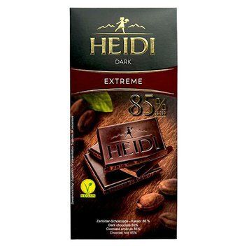 Черный шоколад Heidi 85% какао 80 грамм 304013 фото