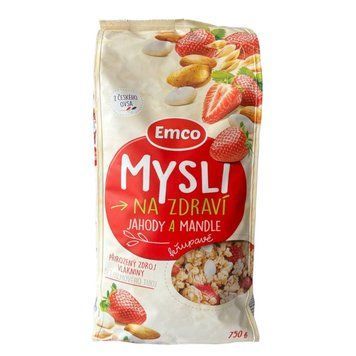 Мюсли Emco с клубникой и миндалем 750 грамм | Чехия 318028 фото