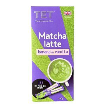 Зелений чай матча з ваніллю і бананом ТЕТ Matcha Latte Banana and Vanilla 10 стіків 101602 фото