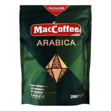 Кава розчинна MacCoffee Arabica 280 г економ упаковка ароматна гранульована 282029 фото