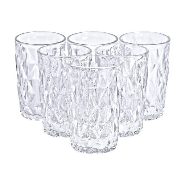 Набір склянок для напоїв 6 шт. з товстого скла 400 мл склянки для холодних напоїв HP-YH-63 HP-YH-63 фото