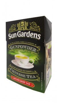 Чай зелений Sun Gardens Gunpowder без добавок та ароматизаторів 100 грамів 106006 фото