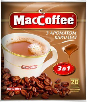 МакКофе 3 в 1 Карамель кавовий напій 20 пакетиків 282006 фото