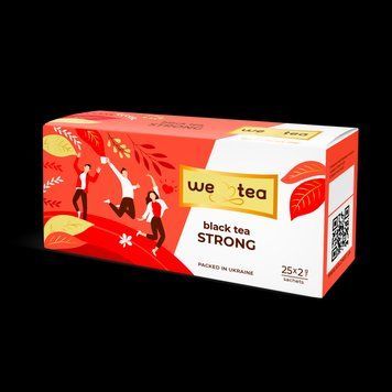 Чай черный крепкий We Love Tea Strong 25 пакетиков по 2 грамма 155006 фото