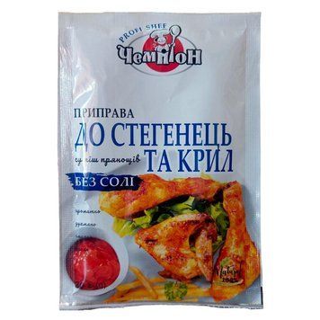 Приправа без соли к бёдрышкам и крылышкам Чемпион Премиум 25 граммов 501138 фото