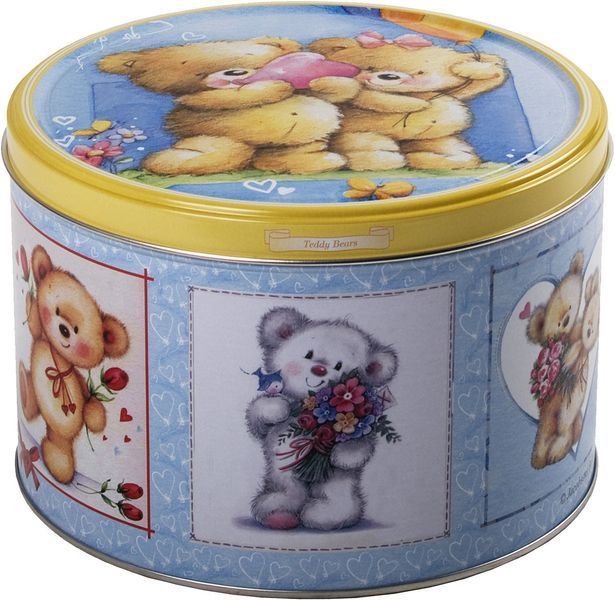 Праздничное печенье Teddy Bears Jacobsens Bakery Дания 300 грамм в жестяной банке 308006 фото
