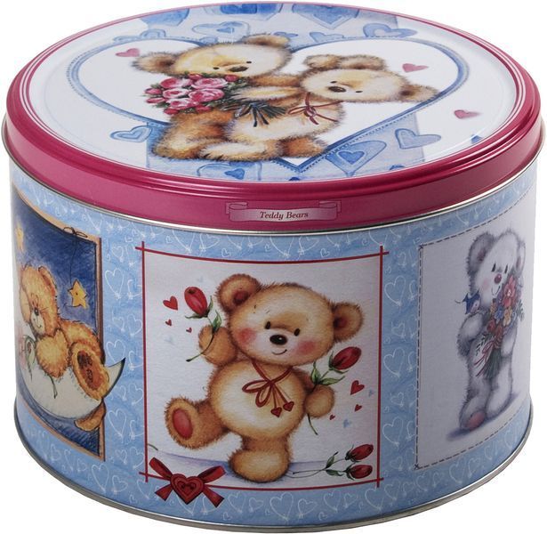 Праздничное печенье Teddy Bears Jacobsens Bakery Дания 300 грамм в жестяной банке 308006 фото