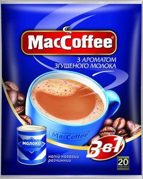 МакКофе 3 в 1 Згущене молоко кавовий напій 20 пакетиків 282007 фото